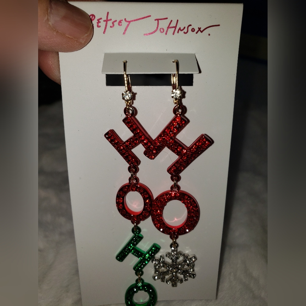 HO HO HO BEAUTIFUL CHRISTMAS EARRINGS NEW